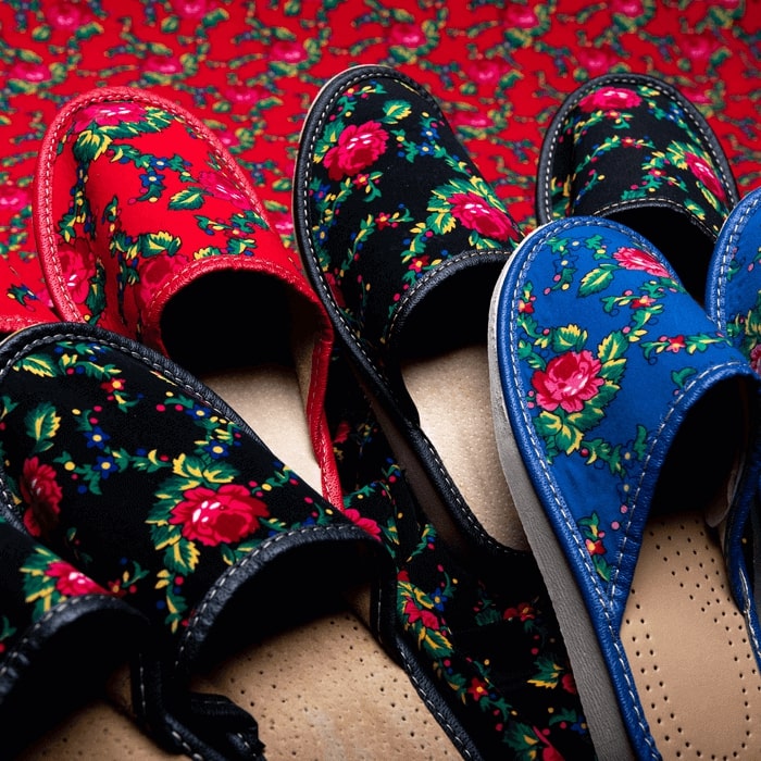 Pantofle regionalne damskie