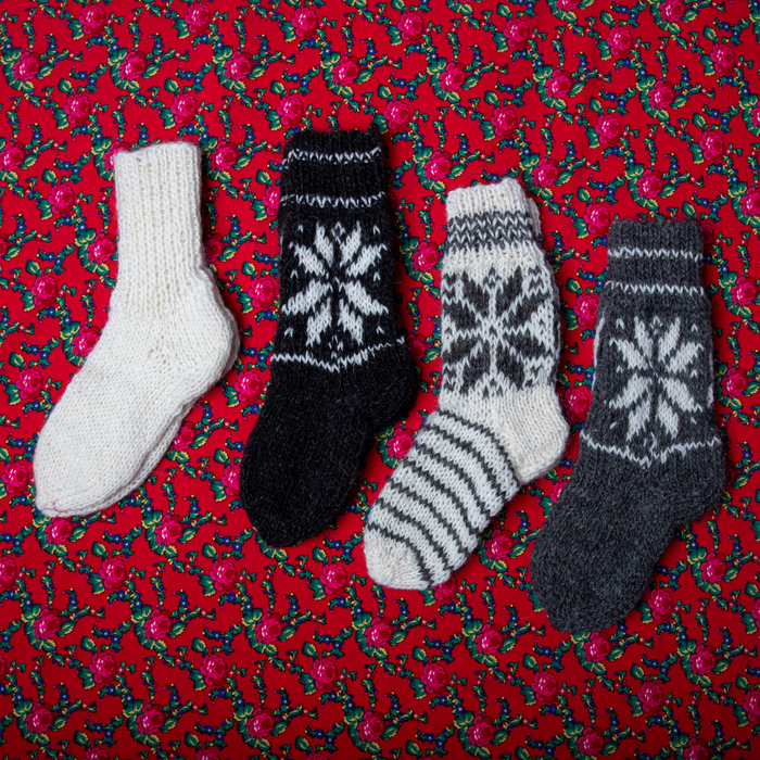 Kopytka góralskie wełniane